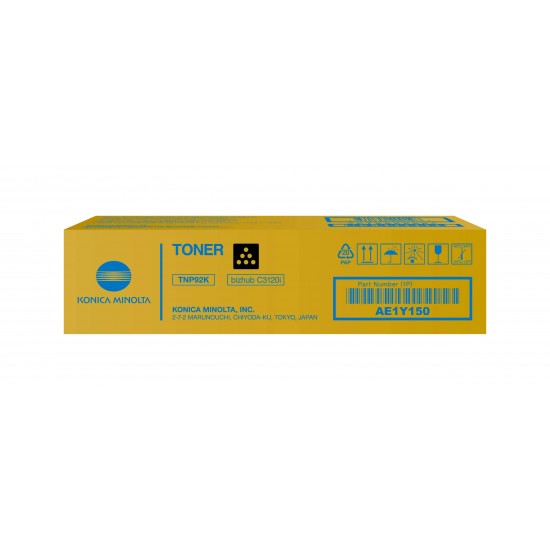 ORIGINAL Minolta Toner TNP92K Bizhub C3120i Black (6k) Tonerji in kartuše