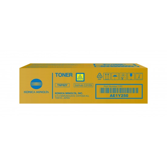 ORIGINAL Minolta Toner TNP92Y Bizhub C3120i Yellow (4k) Tonerji in kartuše