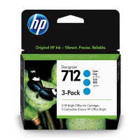 ORIGINAL HP ink No.712, 3-pack DesignJet Studio,T210,T230,T250,T630,T650 (Cyan)