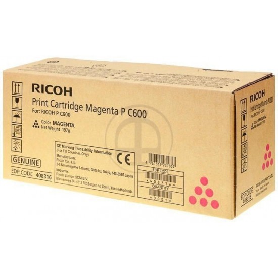 ORIGINAL Ricoh Toner P C600 (Magenta) Tonerji in kartuše