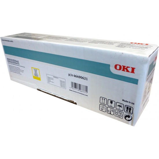 ORIGINAL Oki Toner ES5432/ES5473/ES5463 Yellow Tonerji in kartuše