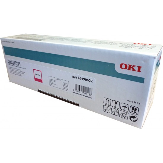 ORIGINAL Oki Toner ES5432/ES5473/ES5463 Magenta Tonerji in kartuše