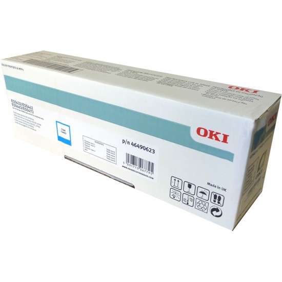 ORIGINAL Oki Toner ES5432/ES5473/ES5463 (Cyan) Tonerji in kartuše