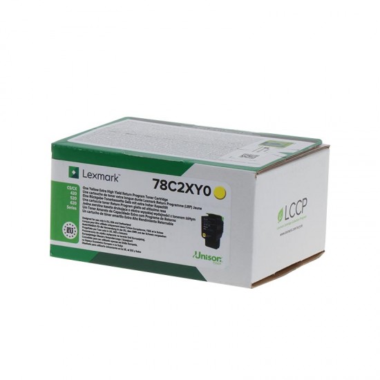 ORIGINAL Lexmark Toner CS421/521/CX421/522/625 Yellow (return) Tonerji in kartuše