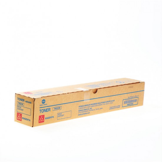 ORIGINAL Minolta Toner TN-221M BIZHUB C227/C287 Magenta Tonerji in kartuše