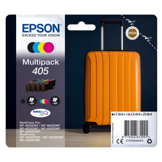 ORIGINAL Epson ink 405 (CMYK) WF-7835DTWF/WF-7830DTWF Tonerji in kartuše