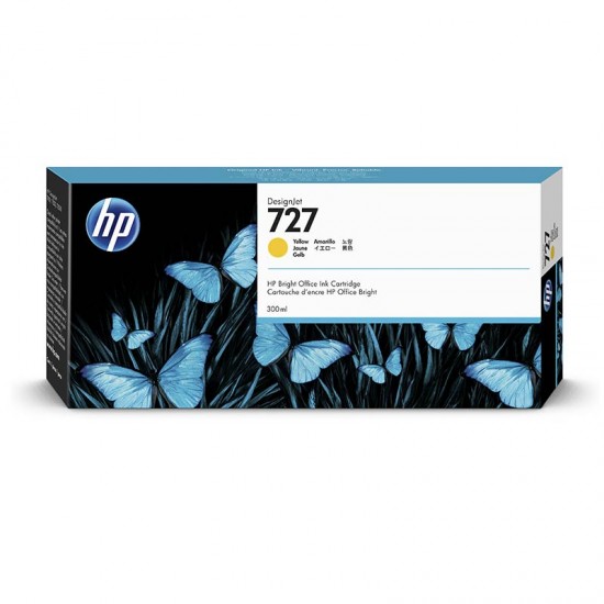 ORIGINAL HP Ink cartridge No.727  (Yellow) (300ml) Tonerji in kartuše