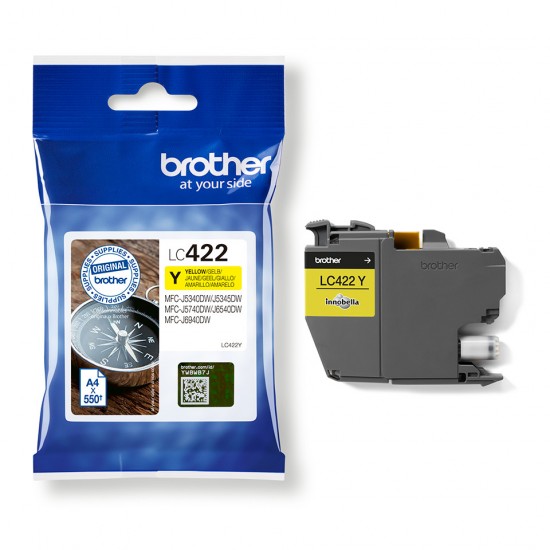 ORIGINAL Brother ink cartr. MFC-J5340/5345/5740/6540/6940/6590 Yellow (550pgs) Tonerji in kartuše