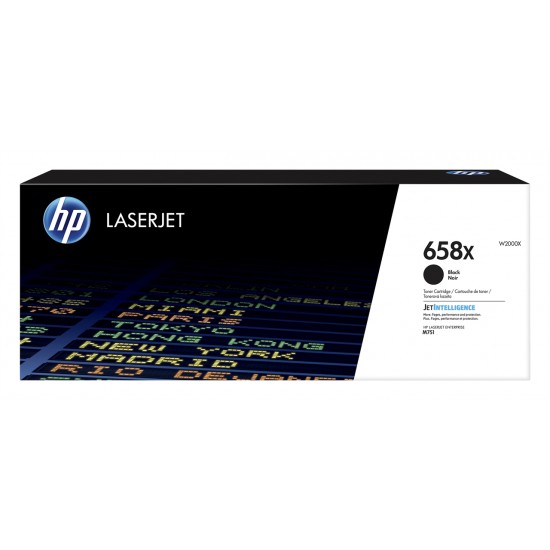 ORIGINAL HP toner No.658X, high capacity, Color LaserJet Enterprise M751 (Black) Tonerji in kartuše