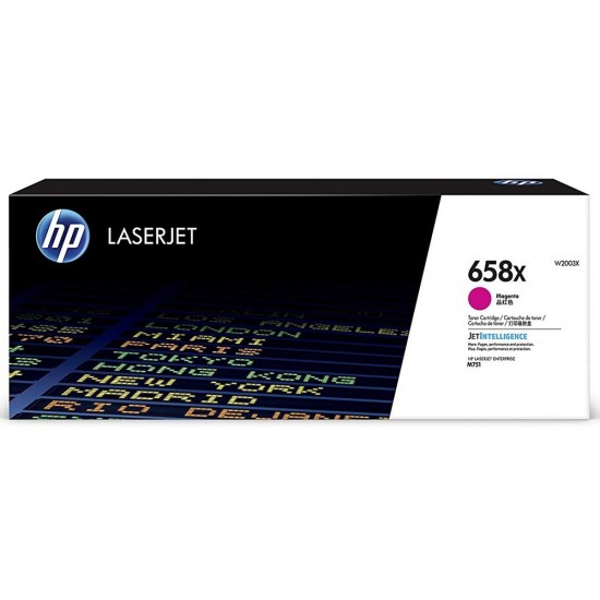 ORIGINAL HP toner No.658X, high capacity, Color LaserJet Enterprise M751 (Magenta) Tonerji in kartuše