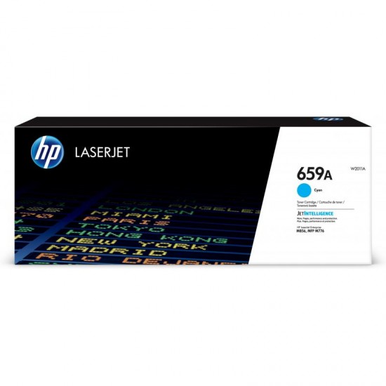 ORIGINAL HP toner No.659A, Color LaserJet Enterprise M856 (Cyan) Tonerji in kartuše