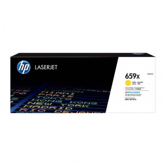 ORIGINAL HP toner No.659X, high capacity, Color LaserJet Enterprise M856 (Yellow) Tonerji in kartuše