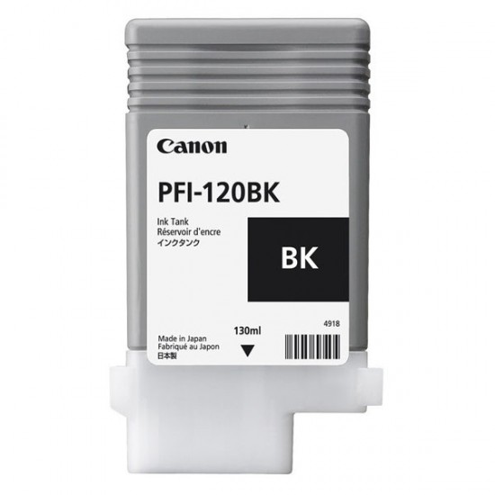 ORIGINAL Canon Ink PFI-120BK imagePROGRAF TM-200/205/300/305 BLACK (130ML) Tonerji in kartuše