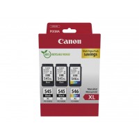 ORIGINAL Canon PG-545XL(2x)+CL-546XL ink  MG2450/2550 (2xBlack+Color+Paper)