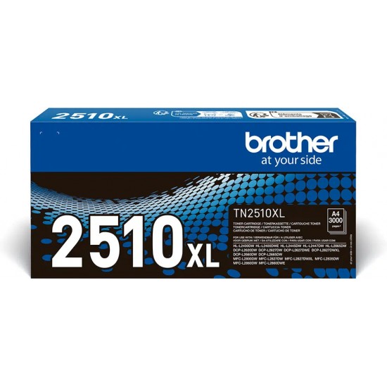 ORIGINAL Brother Toner HL-L2400/2440/2460/MFC-L2800/2827 black (3k) (TN-2510XL)