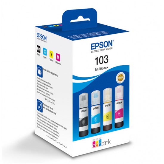 ORIGINAL Epson Ink EcoTank (103) L1110/3110/3111/3150/3151/5190 Multipack Tonerji in kartuše