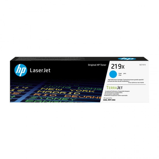 ORIGINAL HP Toner No.219X  (Cyan) (2,5k) Tonerji in kartuše