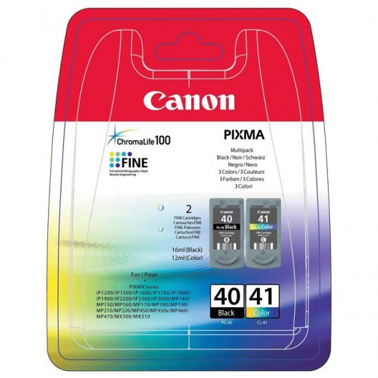 ORIGINAL Canon Multipack PG-40 + CL-41 (Black+Color) Tonerji in kartuše