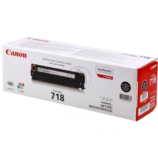 ORIGINAL Canon Toner No.718 LBP 7200 (Black) Tonerji in kartuše