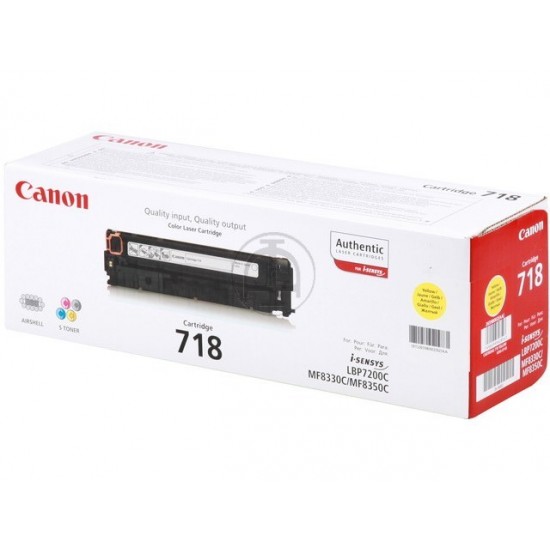 ORIGINAL Canon Toner No.718 LBP 7200 (Yellow) Tonerji in kartuše