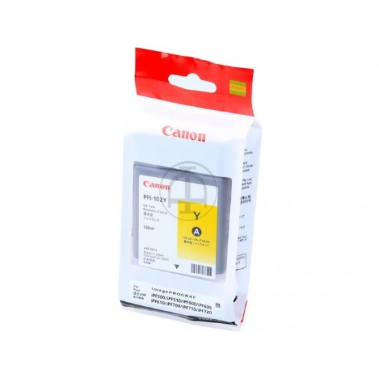 ORIGINAL Canon Ink PFI102Y iPF 500 (Yellow) Tonerji in kartuše