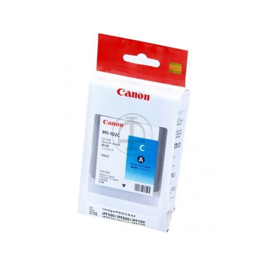 ORIGINAL Canon Ink PFI102C iPF 500 (Cyan) Tonerji in kartuše