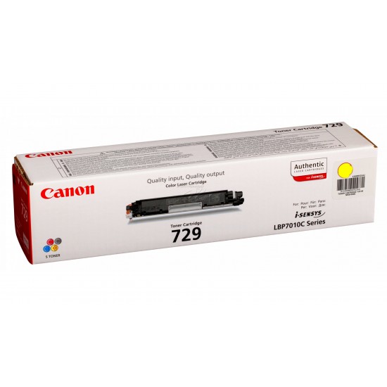 ORIGINAL Canon Toner LBP-7010C 729Y Tonerji in kartuše