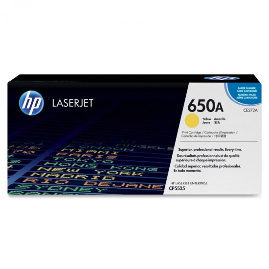 ORIGINAL HP Toner No.650A (Yellow) Tonerji in kartuše