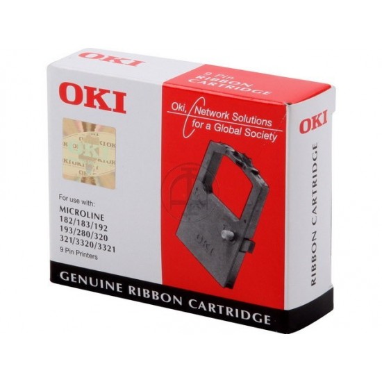 ORIGINAL Oki Ribbon ML182 (Black) Tonerji in kartuše