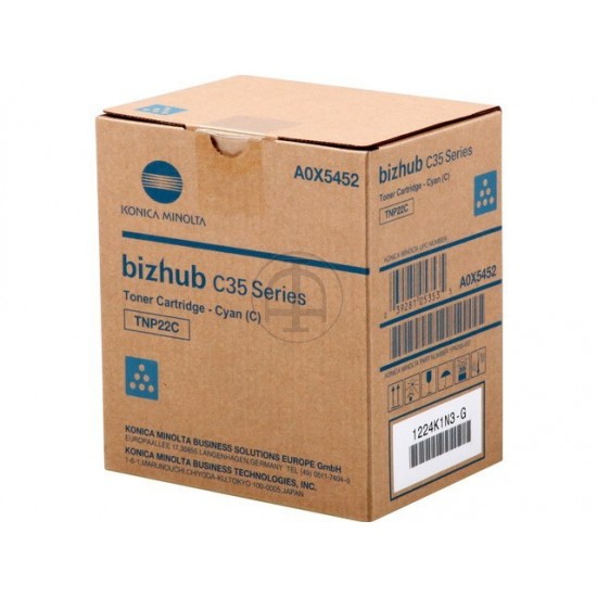 ORIGINAL Konica Minolta Toner Bizhub C35 (Cyan) Tonerji in kartuše