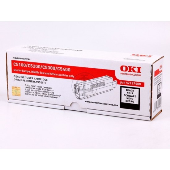 ORIGINAL Oki Toner C5100N (Black) Tonerji in kartuše
