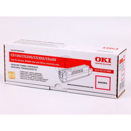 ORIGINAL Oki Toner C5100N (Magenta) Tonerji in kartuše
