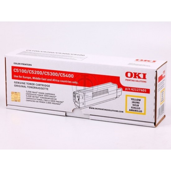 ORIGINAL Oki Toner C5100N (Yellow) Tonerji in kartuše