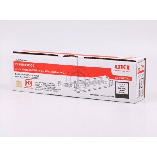 ORIGINAL Oki Toner C8600 (Black) Tonerji in kartuše