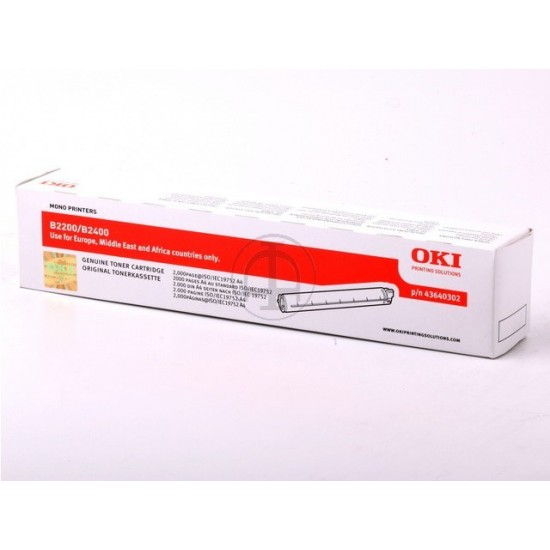 ORIGINAL Oki Toner B2200 (Black) Tonerji in kartuše