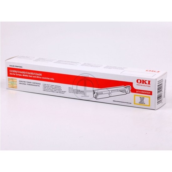 ORIGINAL Oki Toner C3450 (Yellow) Tonerji in kartuše