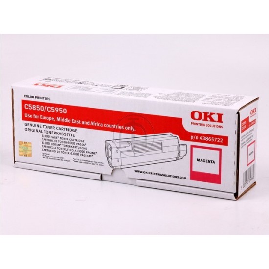 ORIGINAL Oki Toner C5850 (Magenta) Tonerji in kartuše