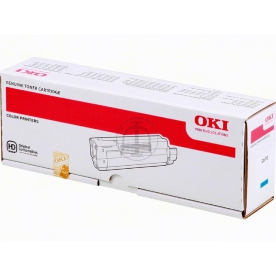 ORIGINAL Oki Toner C610 (Cyan) Tonerji in kartuše