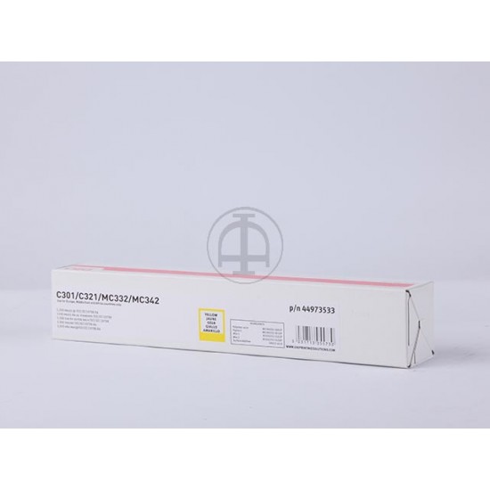 ORIGINAL Oki Toner C301 (Yellow) Tonerji in kartuše