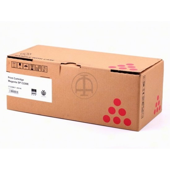 ORIGINAL Ricoh Toner SP C220E (Magenta) (407644/ 406100/ 406054/ 406767) 2K Tonerji in kartuše