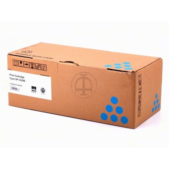 ORIGINAL Ricoh Toner SP C220E (Cyan) (407645/ 406097/ 406053/ 406766) 2K Tonerji in kartuše