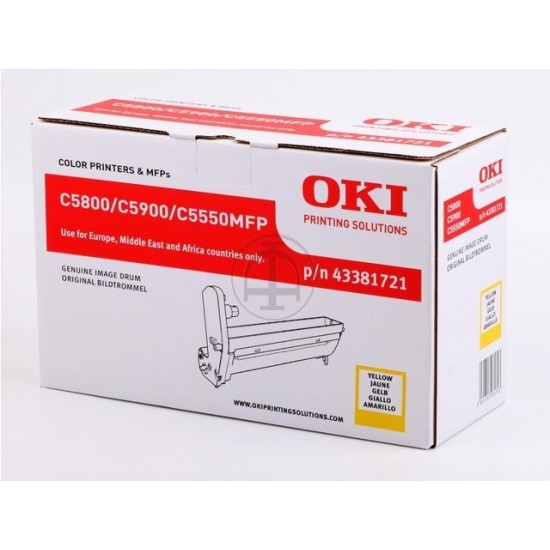 ORIGINAL Oki Drum  C5800 (Yellow) Tonerji in kartuše