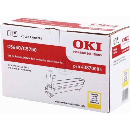 ORIGINAL Oki Drum  C5650 (Yellow) Tonerji in kartuše