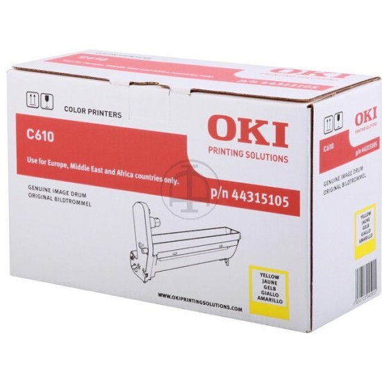 ORIGINAL Oki Drum  C610 (Yellow) Tonerji in kartuše