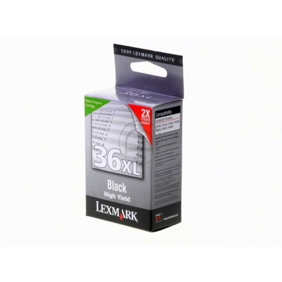 ORIGINAL Lexmark Ink X3600 No.36XL (Black) Tonerji in kartuše