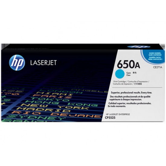 ORIGINAL HP Toner No.650A (Cyan) Tonerji in kartuše