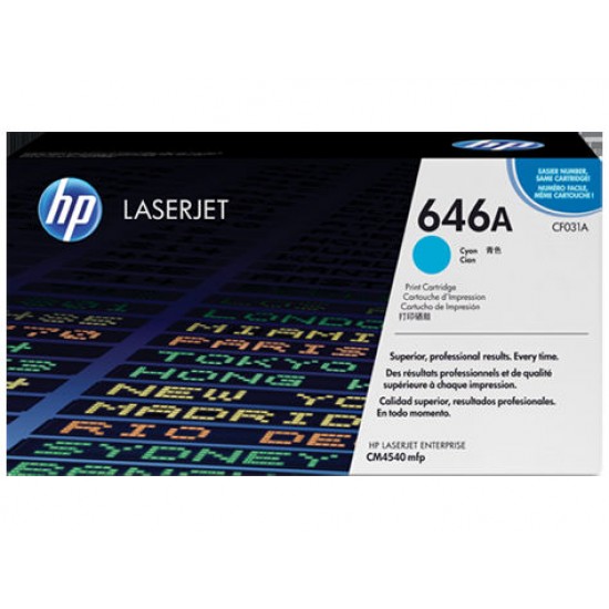 ORIGINAL HP Toner No.646A (Cyan) Tonerji in kartuše