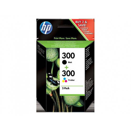 ORIGINAL HP Ink cartr. No.300BK+300C (2-pack) Black+Color Tonerji in kartuše