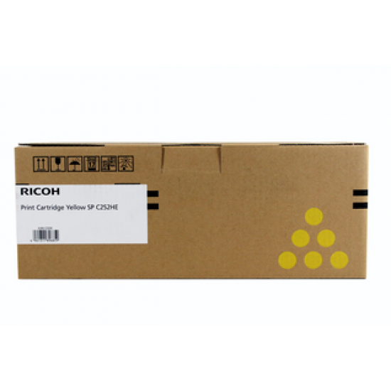 ORIGINAL Ricoh Toner Aficio SP C252/262 HC (Yellow) (407719) 6K Tonerji in kartuše