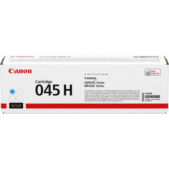 ORIGINAL Canon Toner CRG-045H LBP-611/LBP-613/MF 631/MF 633/MF 635 (Cyan) Tonerji in kartuše
